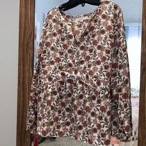 Patterned blouse from Loft Plus Size 22